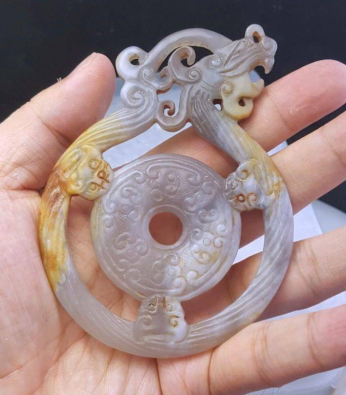 欧洲回流 清末仿汉战玉佩图3