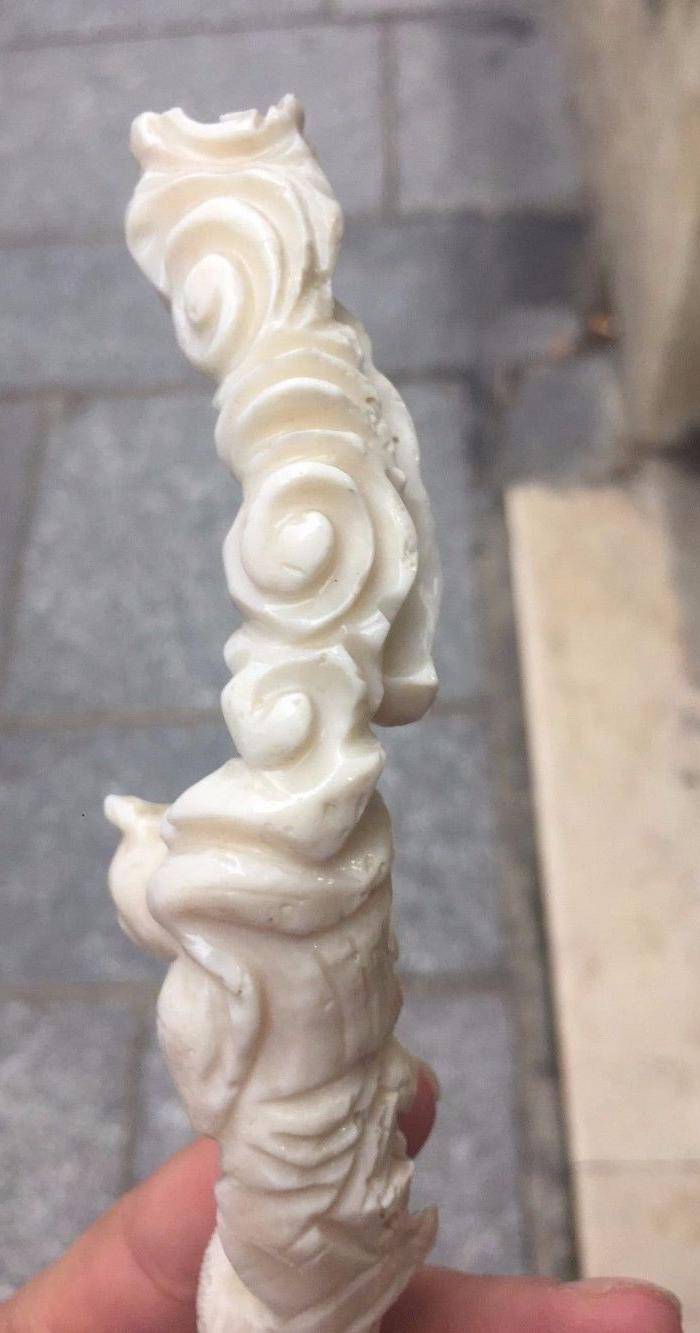 回流425克台湾白MOMO珊瑚二郎神摆件图8