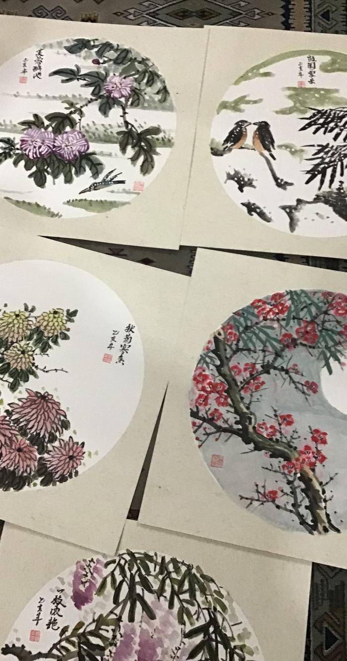浙江老画家周志华作品5件图2