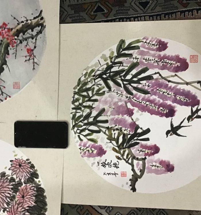 浙江老画家周志华作品5件图5