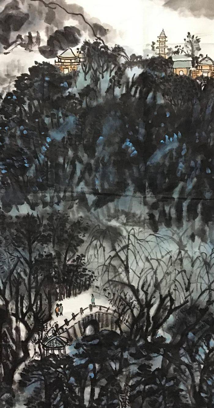回流名家山水风光作品一件图2
