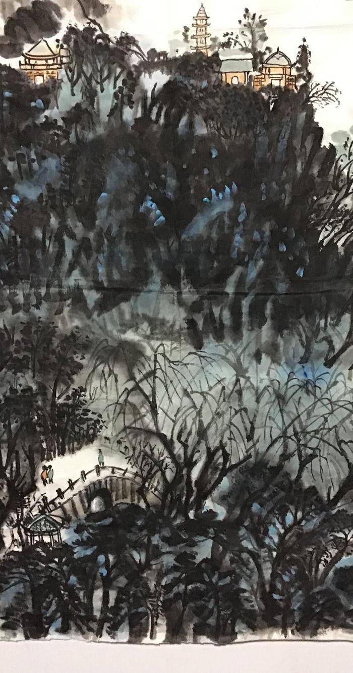 回流名家山水风光作品一件图4