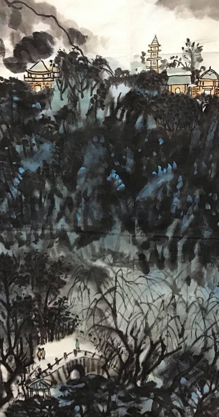 回流名家山水风光作品一件图5