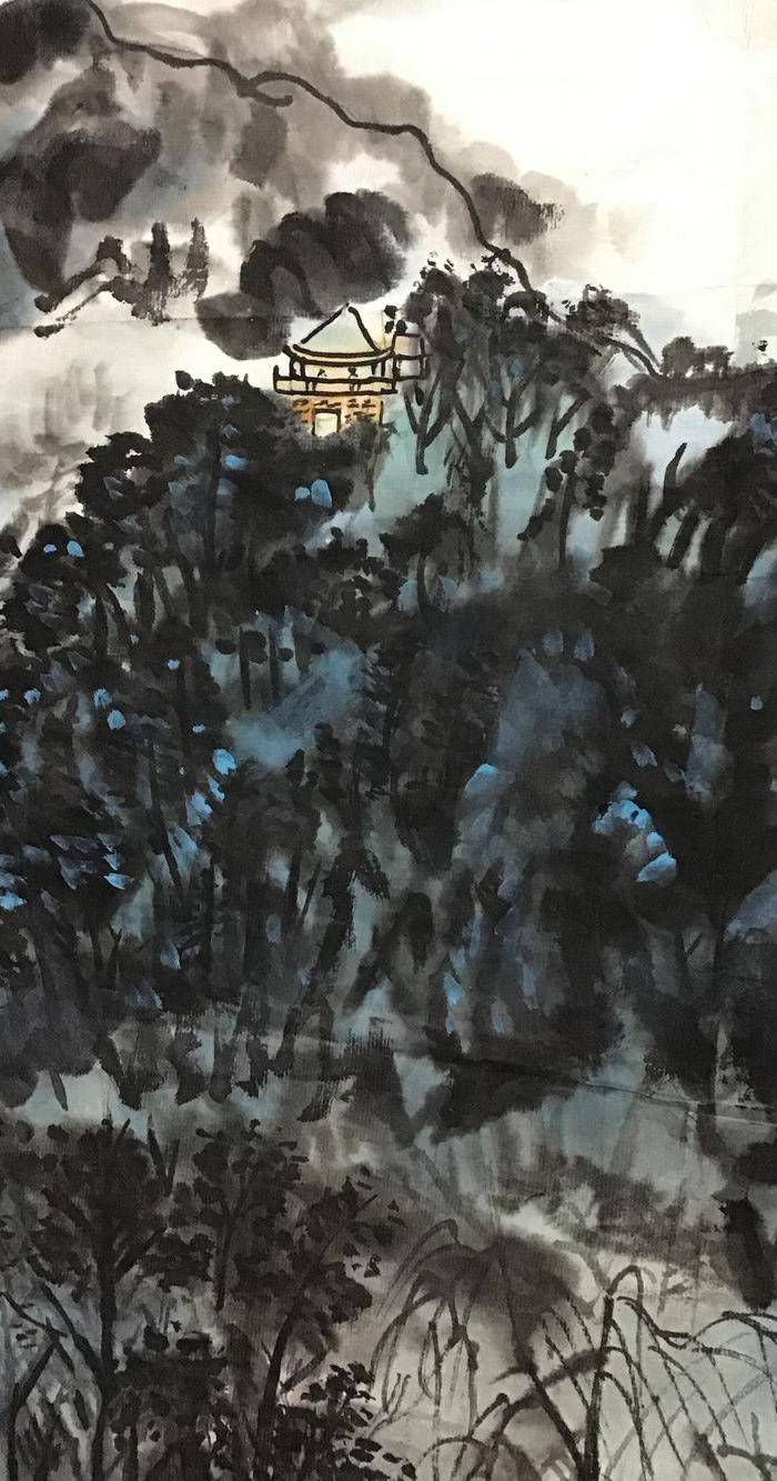 回流名家山水风光作品一件图6