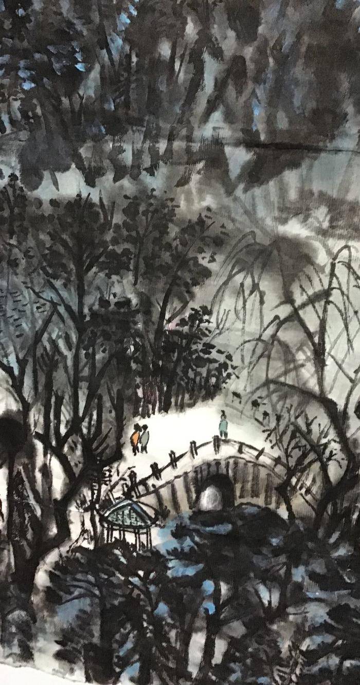回流名家山水风光作品一件图8