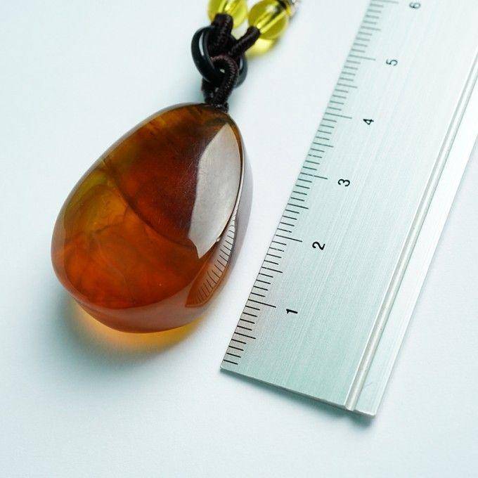 棕红缅甸琥珀阿弥陀佛吊坠 31KR31图3