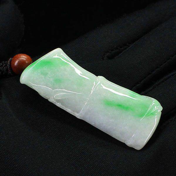 飘阳绿翡翠节节高升挂件3861图2