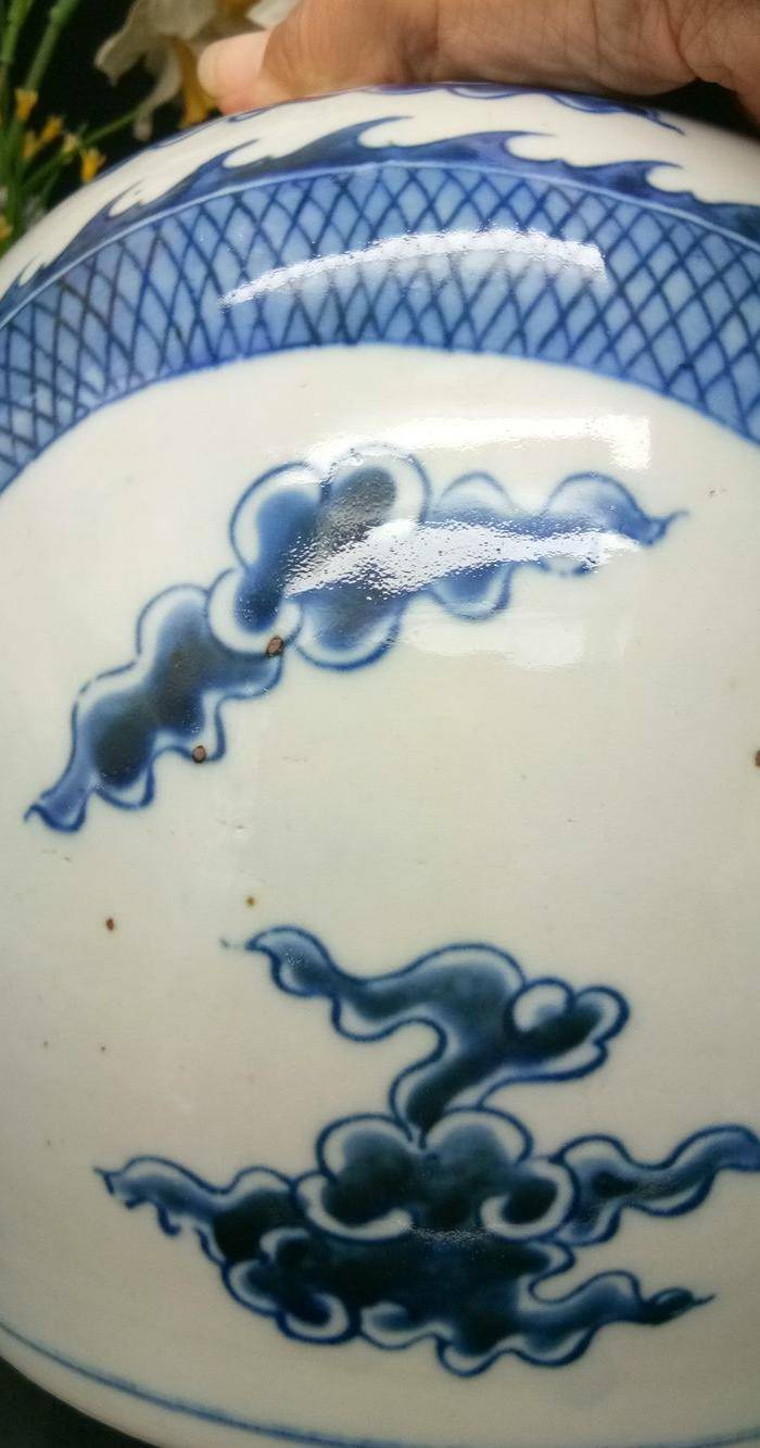 联盟 清青花龙纹盖罐 一对 。图8
