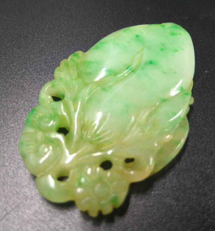 清翡翠 如意福瓜佩 保真图3