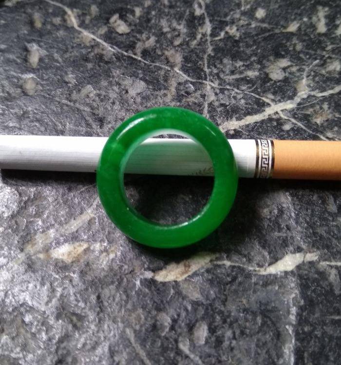 老翡翠玉指环 保真图6