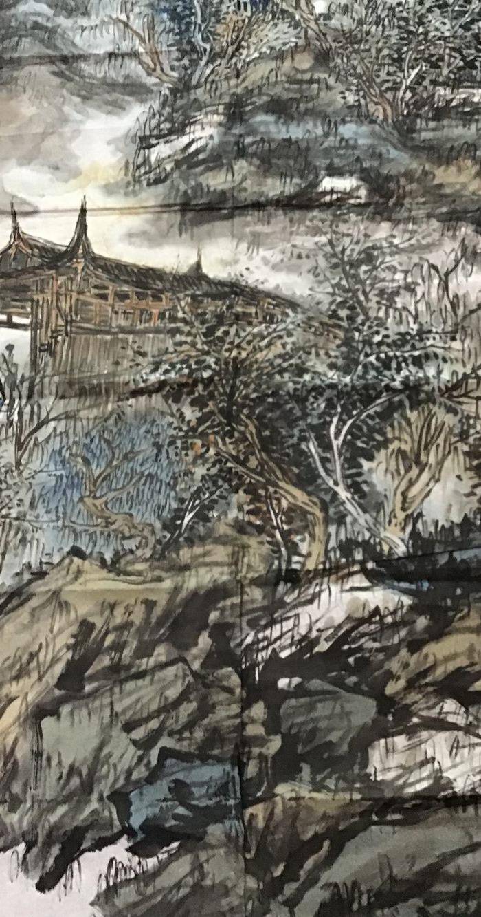浙江画院 吕幼纲山水大画图8