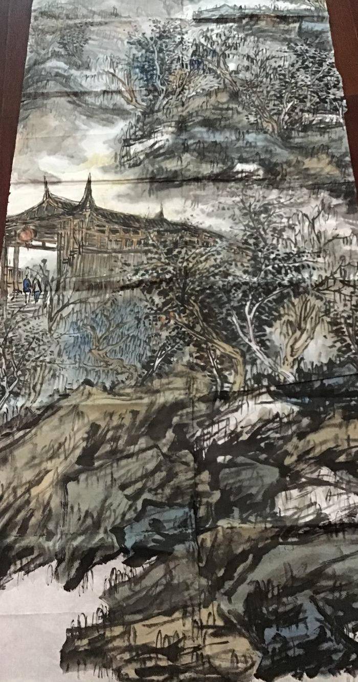 浙江画院 吕幼纲山水大画图5