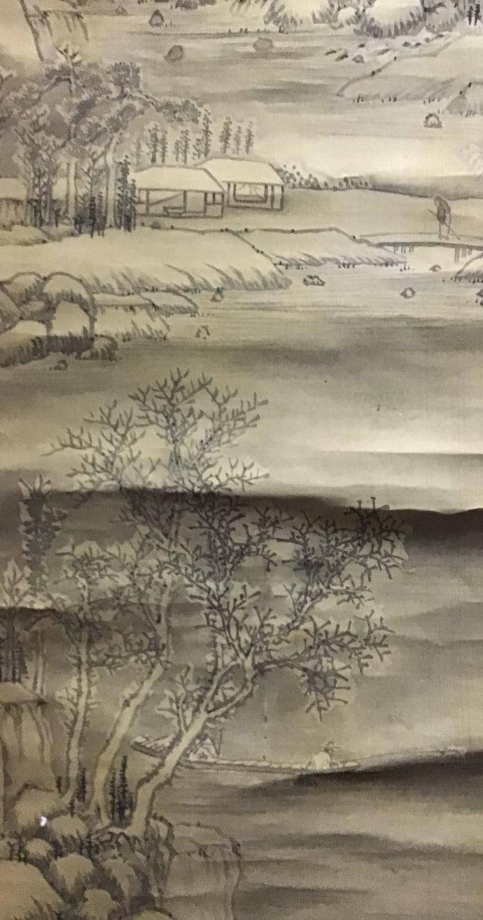 回流清中早期 绢本雪景图6