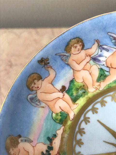 9002 欧洲回流粉彩天使高足碗图5