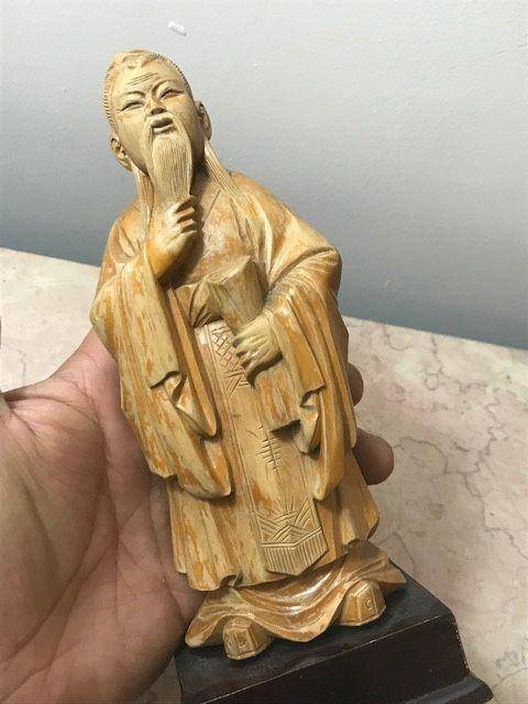 9005 黄杨木雕老子像图2