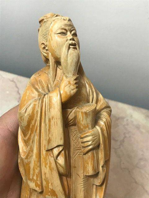 9005 黄杨木雕老子像图3