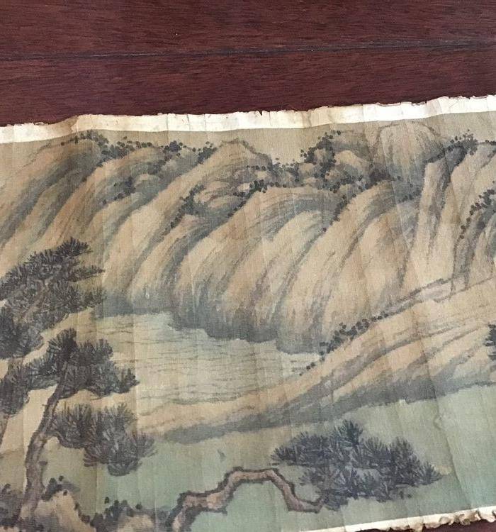 回流明代绢本长卷图3