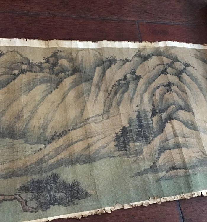 回流明代绢本长卷图2
