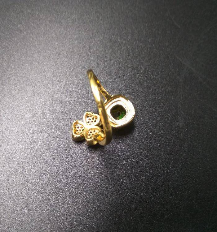 祖母绿宝k金指环图5