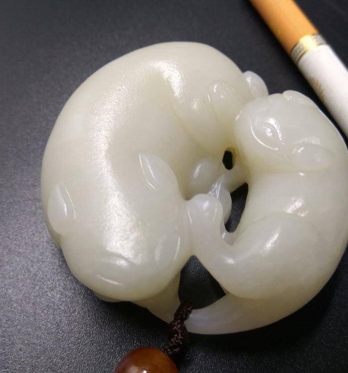 精品旧藏 母子情深把玩件图6