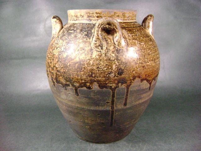 四川唐邛窑四耳罐