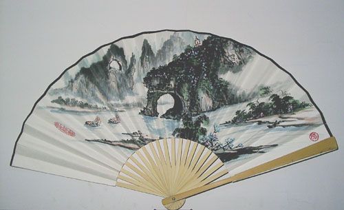 简单扇子画,儿童扇子画,圆扇子画图片_文秘苑图库