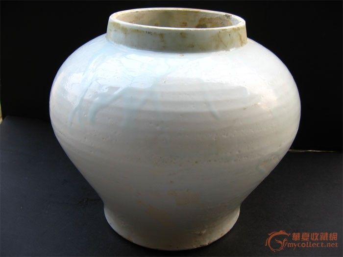 元 卵白釉罐