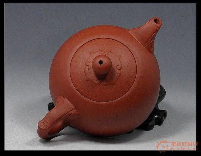 紫砂壶 鲍老师手制 原矿清水泥 半月如意190cc