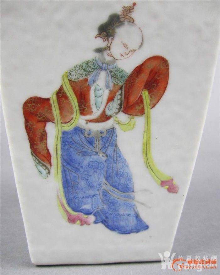清同治粉彩无双谱方瓶 - 当代 - 瓷器 - 华夏收藏网