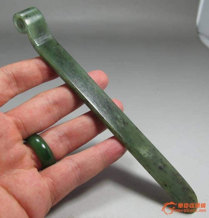 【清】碧玉大发簪