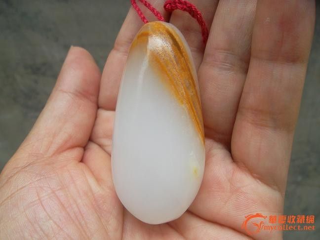 阿富汗玉原石带皮挂件