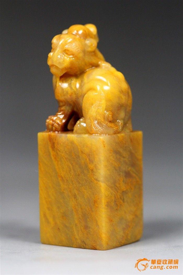 【经典推荐】巴林福黄冻石《兽钮》