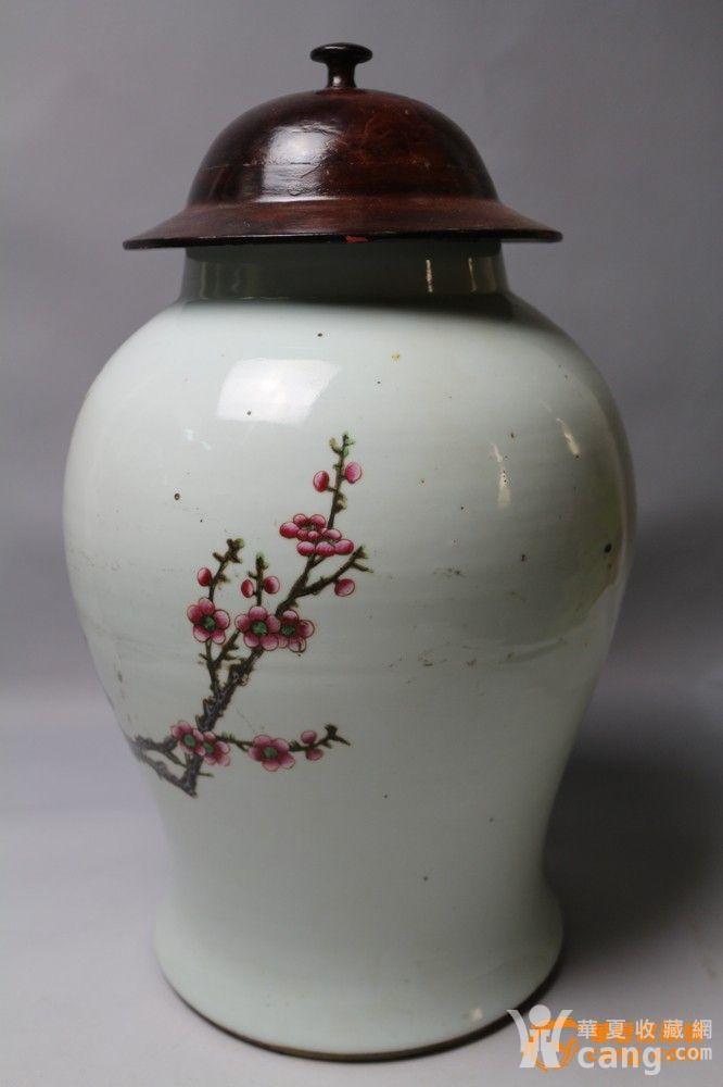 民国粉彩花卉大将军罐 - 民国 - 瓷器 - 华夏收藏网