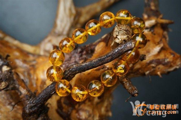 精品 波罗的海纯天然金珀爆花大颗粒圆珠手串