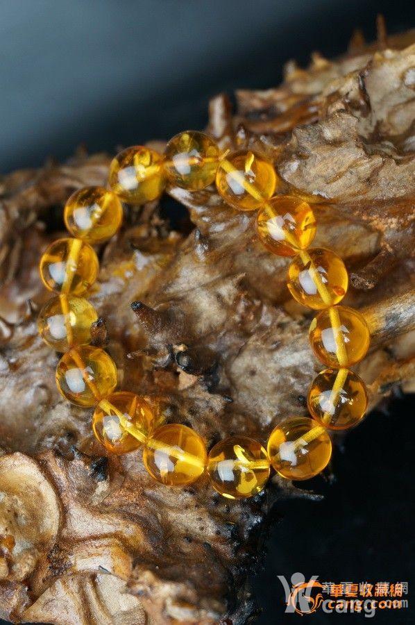 精品 波罗的海纯天然金珀爆花大颗粒圆珠手串