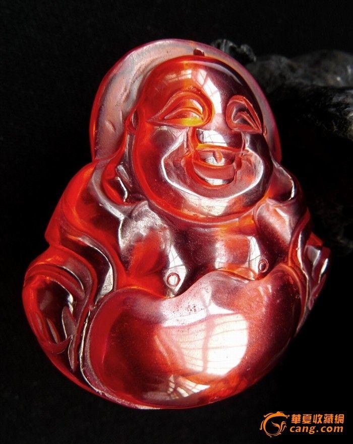 红锆石《弥勒佛》挂件