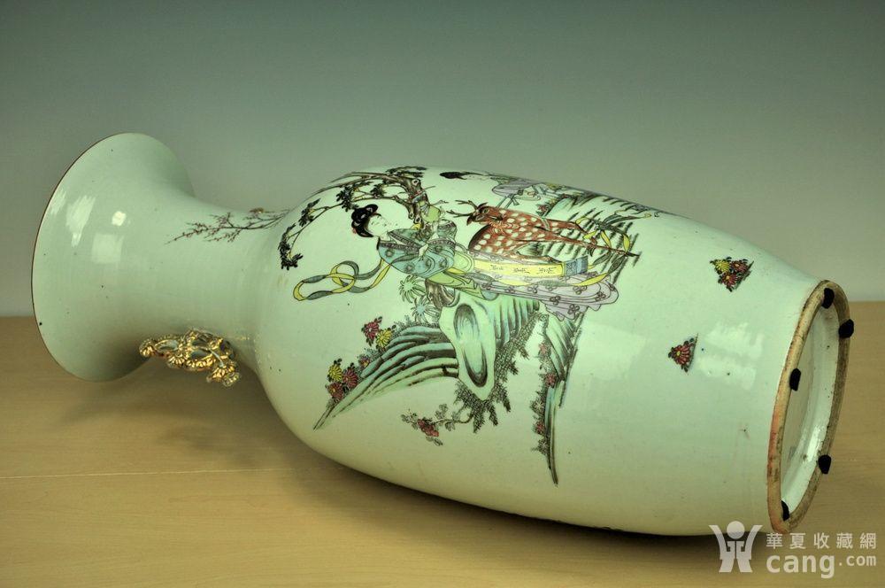 【欧美回流】民国刘天成粉彩黛玉葬花特大瓶