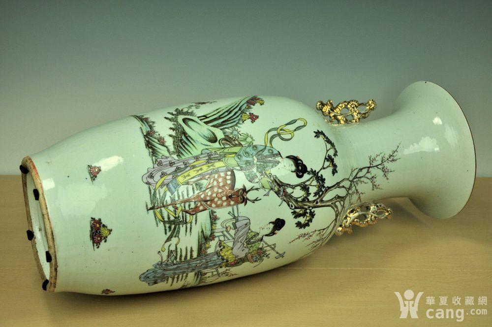 【欧美回流】民国刘天成粉彩黛玉葬花特大瓶