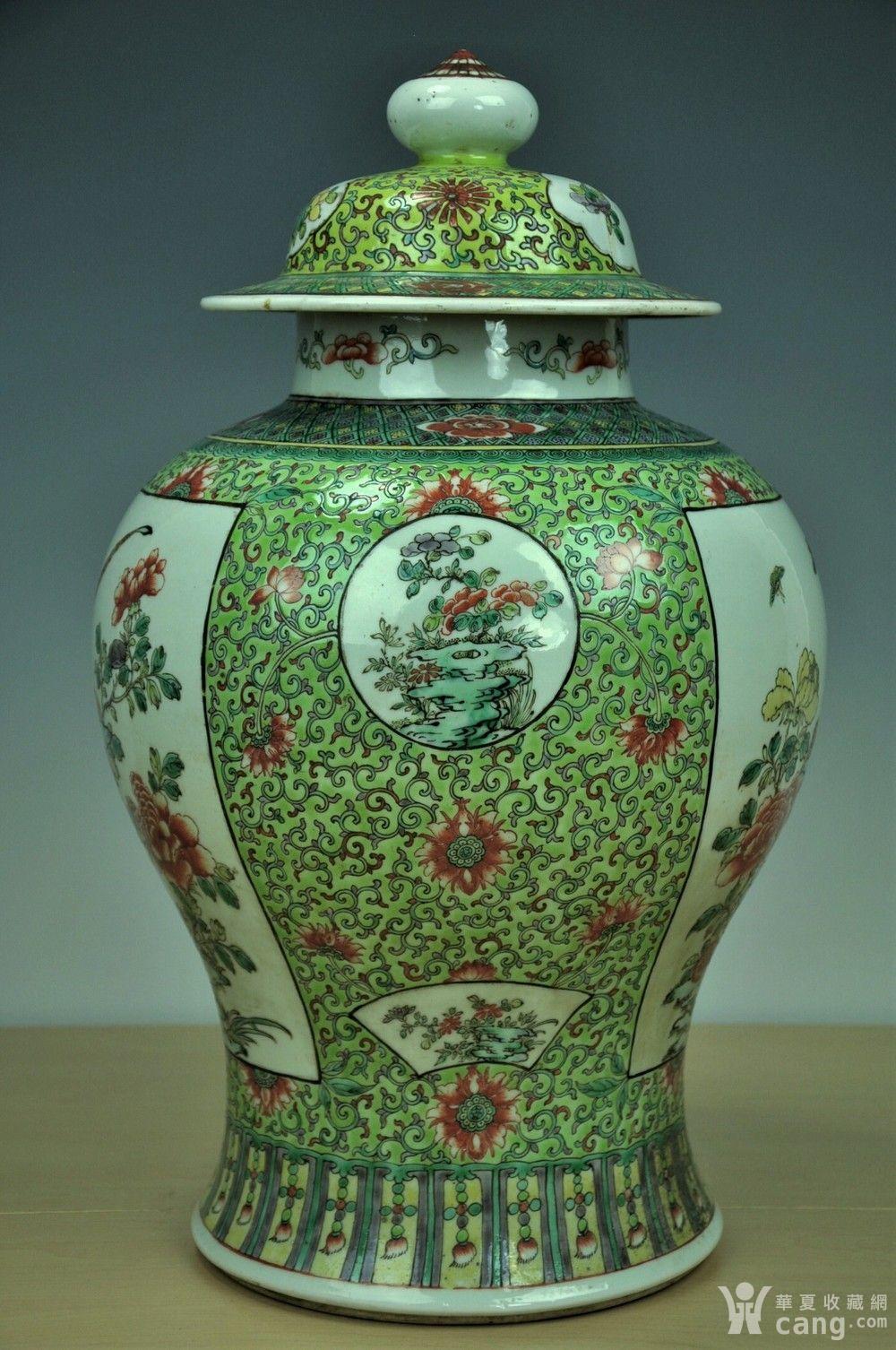 【欧美回流】极美清同治粉彩花鸟大将军罐 - 明 - 瓷器 - 华夏收藏网