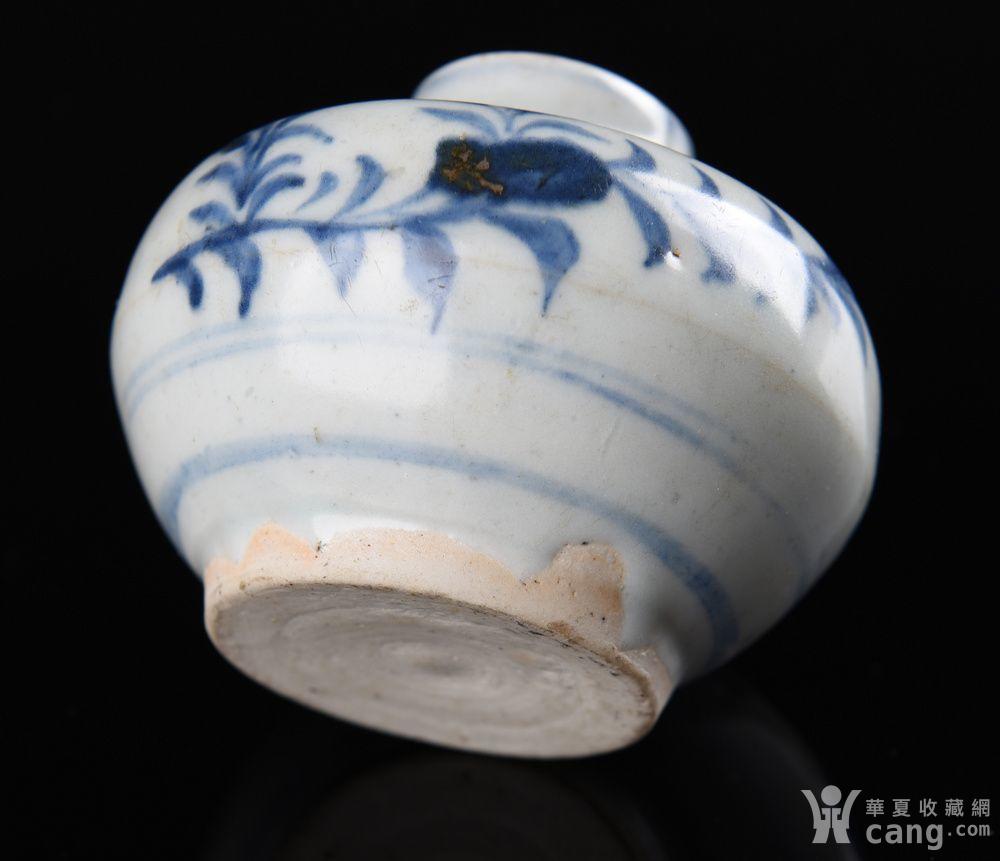 明代 青花小水盂