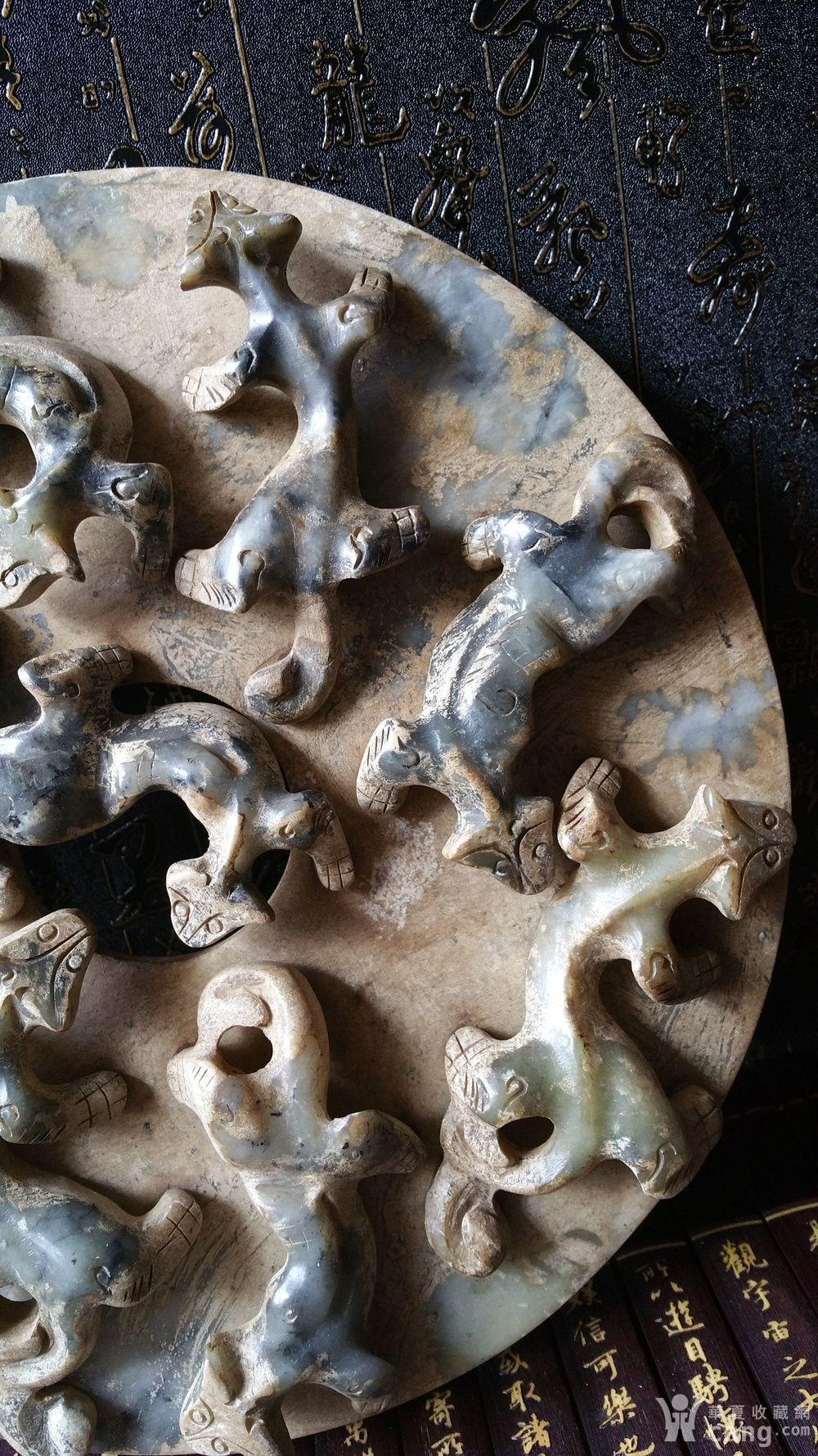 大型老古玉九龙玉壁