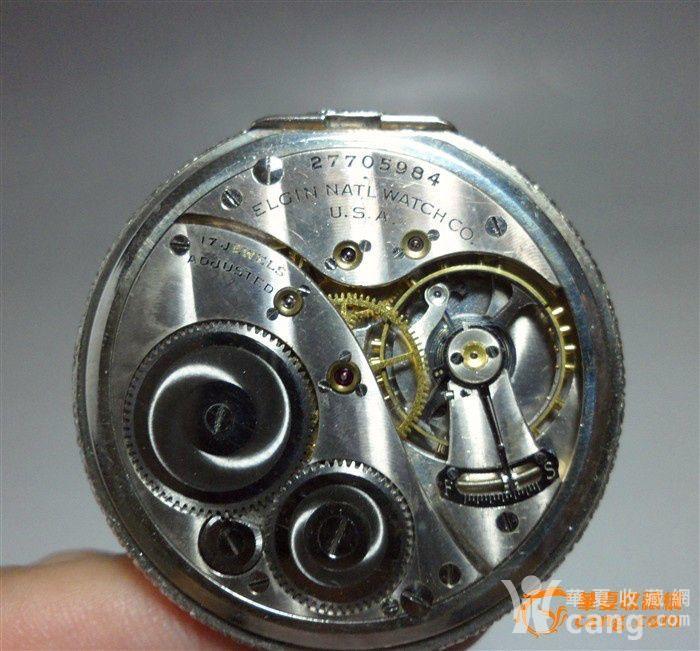 美国回流民国时期17钻包金艾尔金镀14k黄金老怀表配精美纯银链