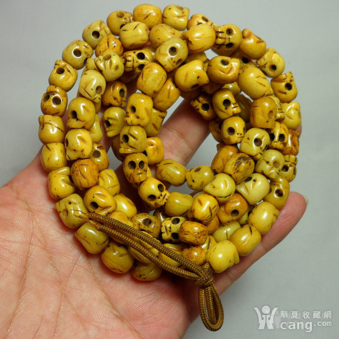 【藏传】老牛骨雕刻108尸陀林原味佛珠!