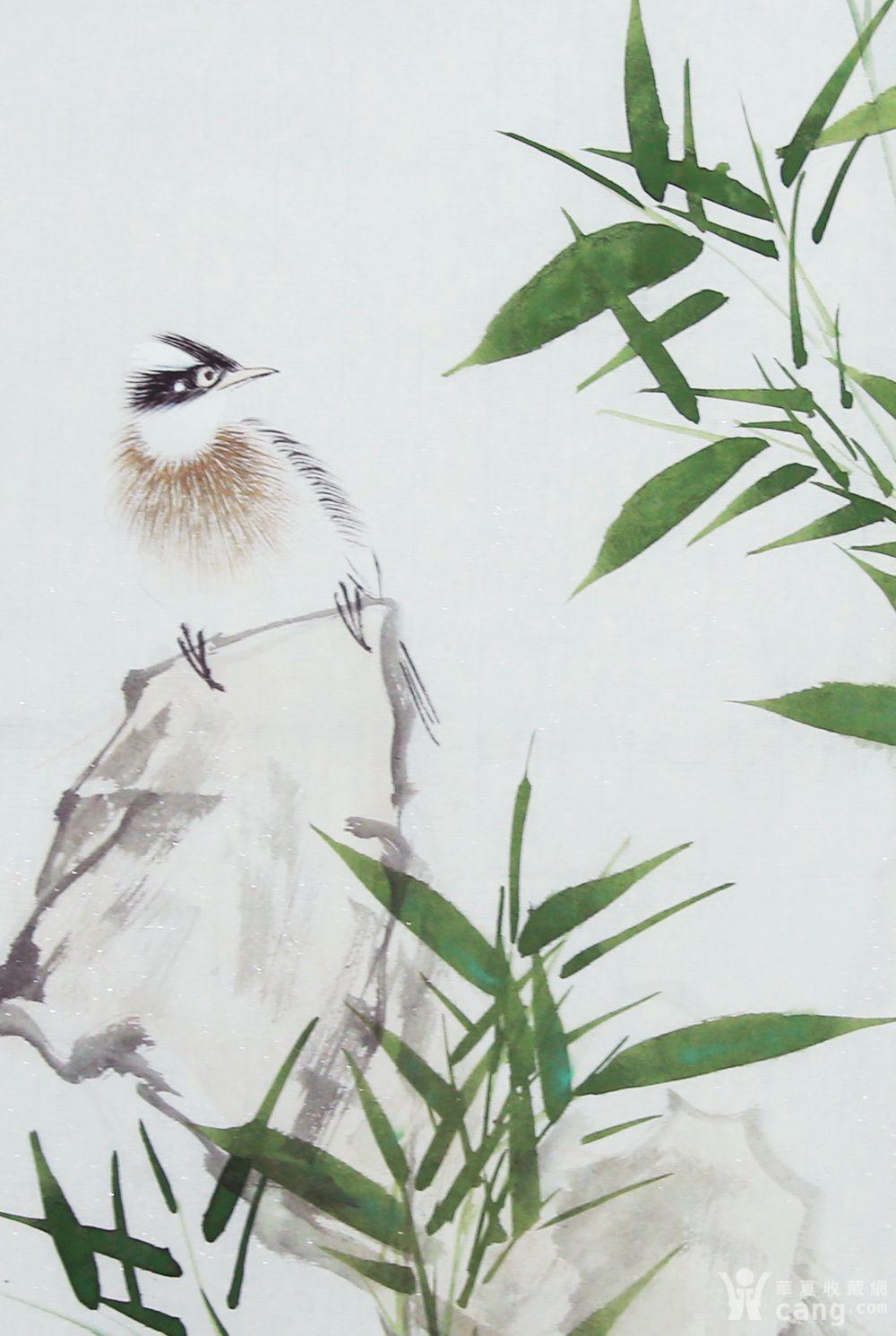 河南省国画协会会员许墨老师四尺三开花鸟