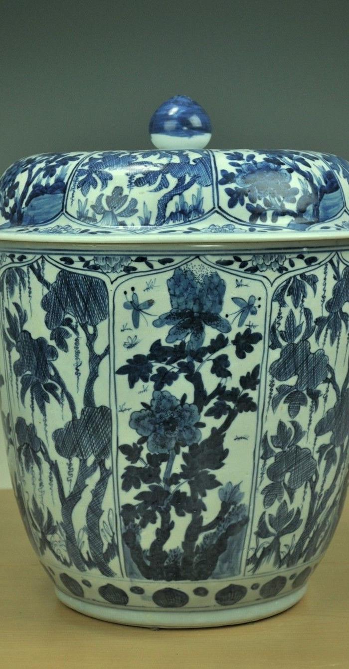 【欧美回流】康熙青花大盖罐