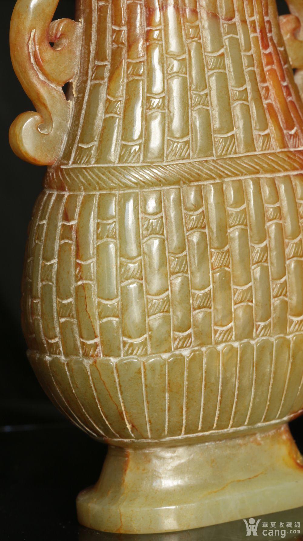 7克 明清 和田籽玉 青玉雕摆件 双耳玉瓶 - 玉器 - 仿古工艺品 - 华夏