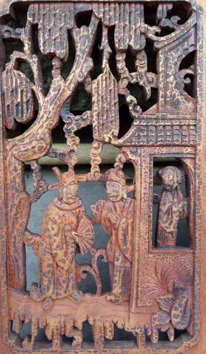 清代 戏曲典故 西厢记 挂屏