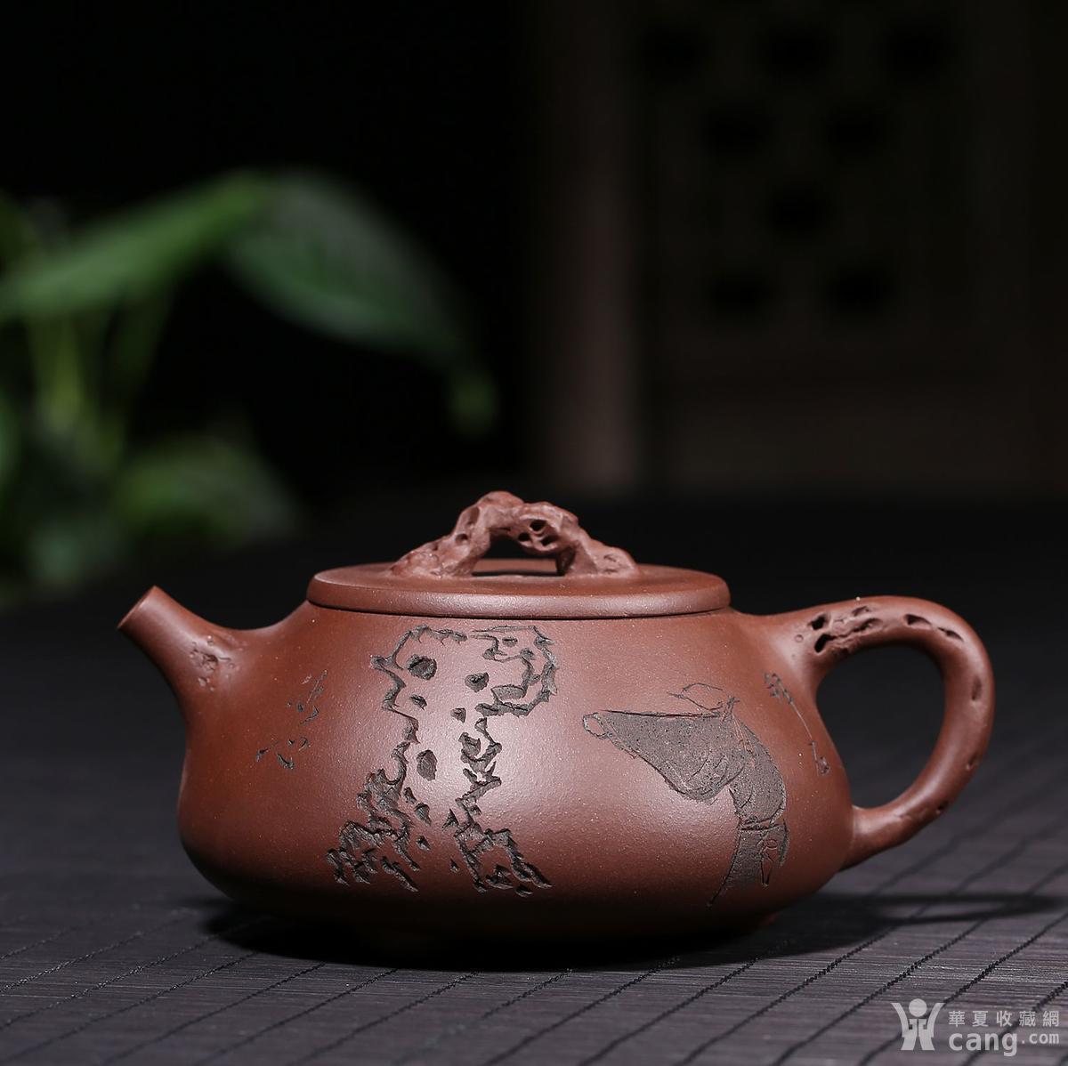 研究员级高级工艺美术师咸仲英拜石-石瓢 - 紫砂壶 - 杂项 - 华夏收藏