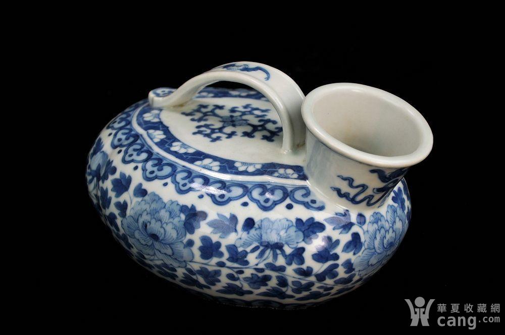 【欧美回流】漂亮清代青花吉祥纹饰夜壶 - 清 - 瓷器 - 华夏收藏网