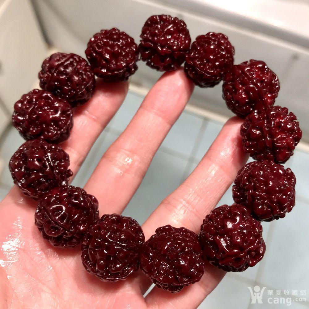 红透漂亮大金刚菩提21mm佛珠手串!